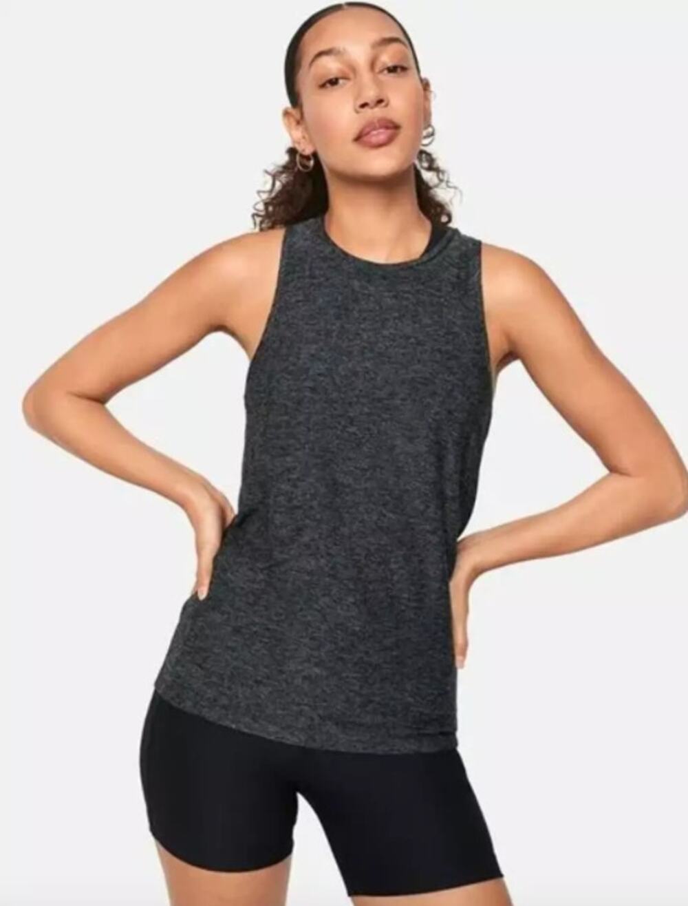 OUTDOOR VOICES Women's All Day Tank Top 3XL Charcoal Gray CloudKnit NWT
